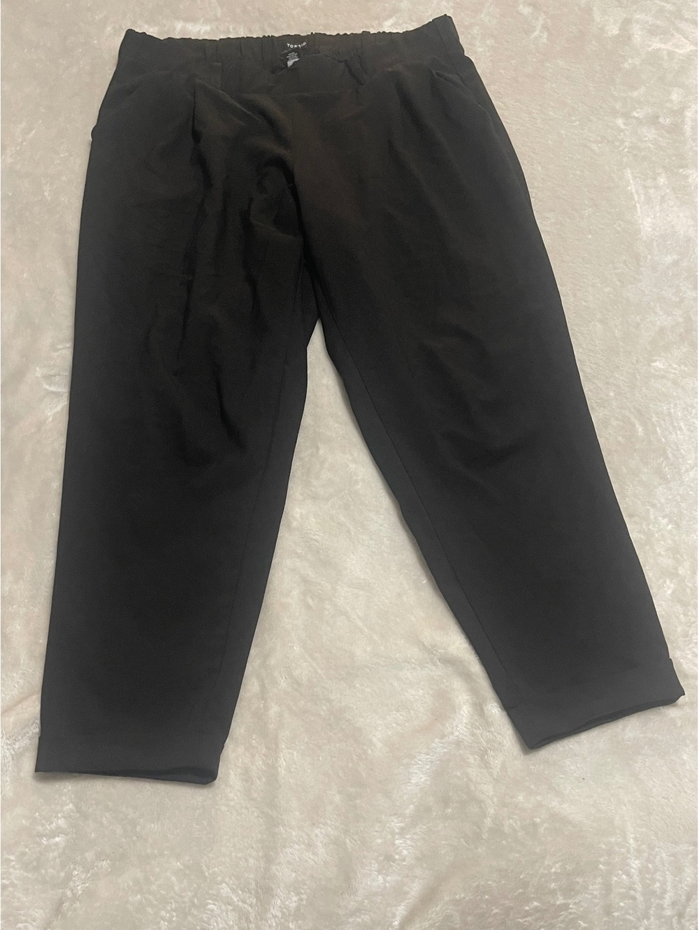 Torrid Black Cropped work Pants Size 1